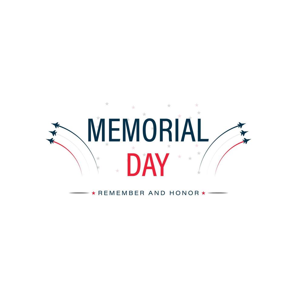 US Memorial Day vector illustration