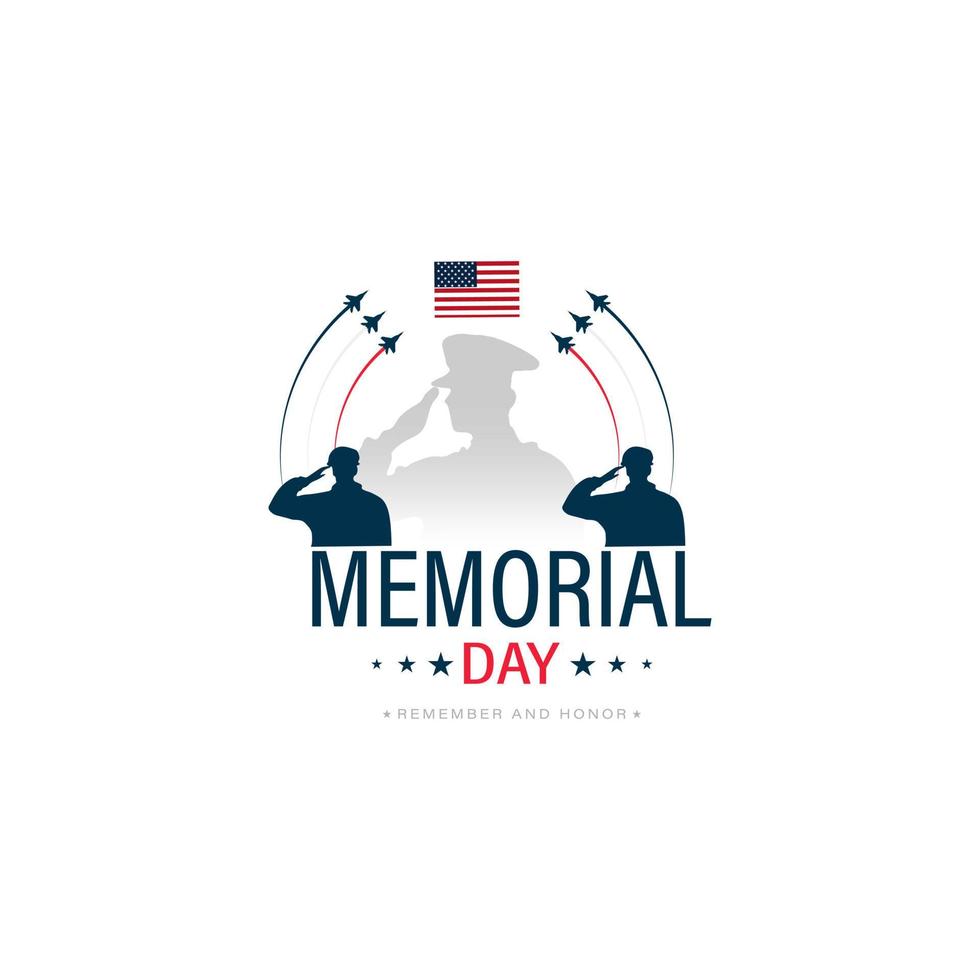 US Memorial Day vector illustration