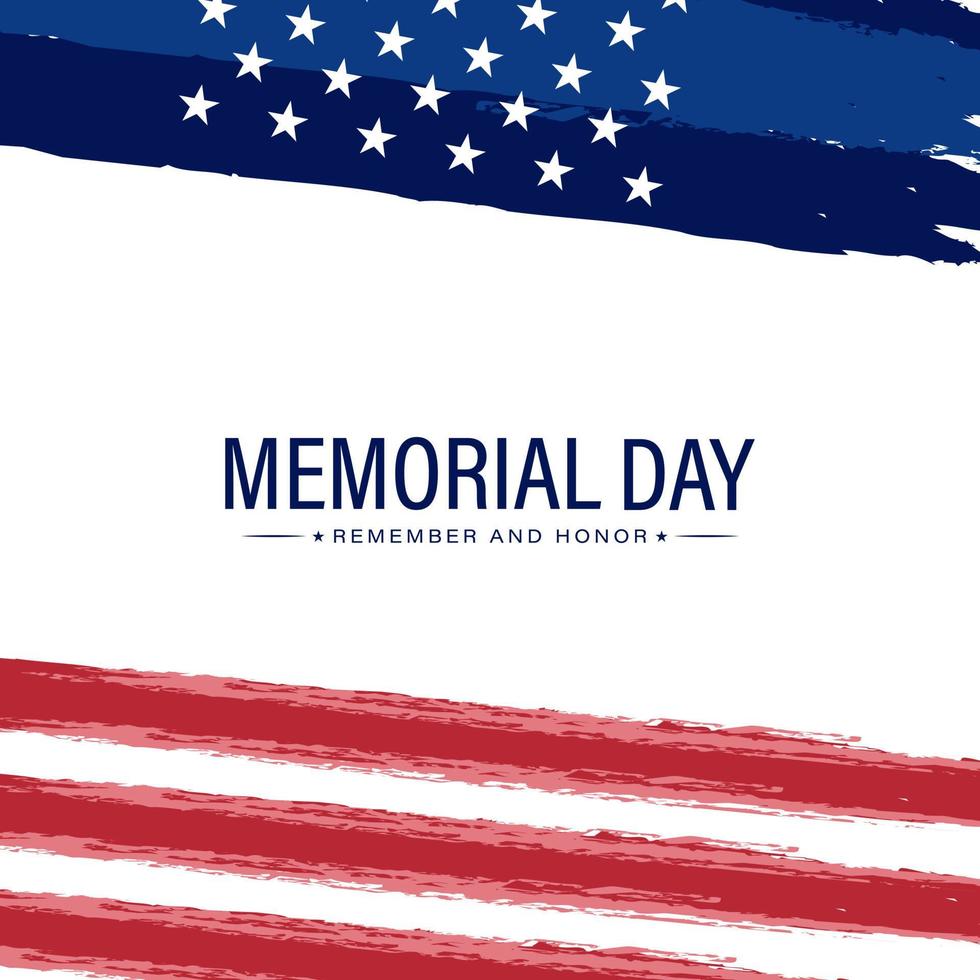 US Memorial Day vector illustration