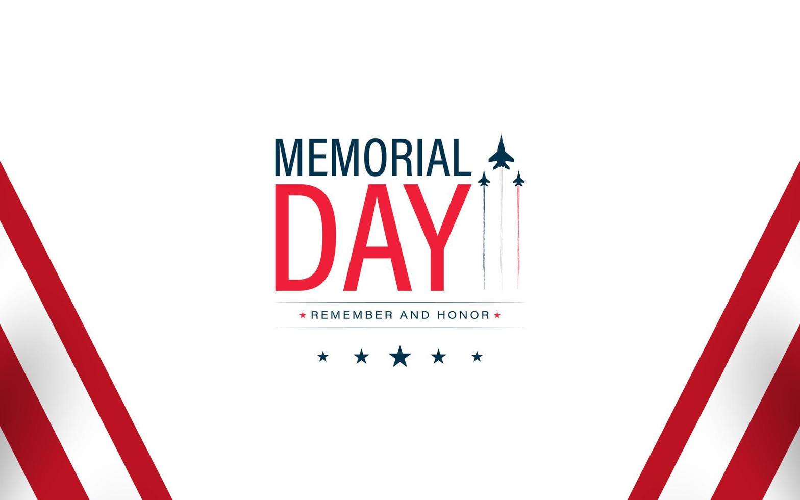 US Memorial Day vector illustration