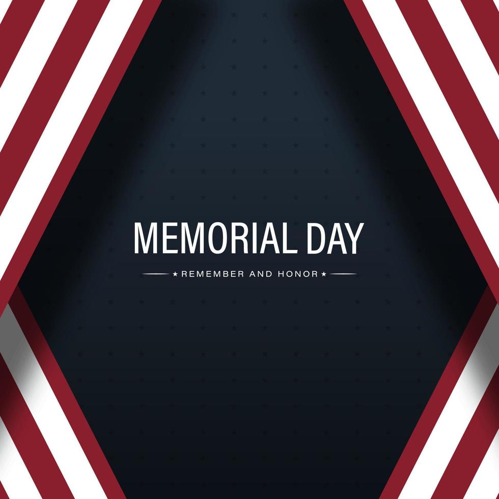 US Memorial Day vector illustration