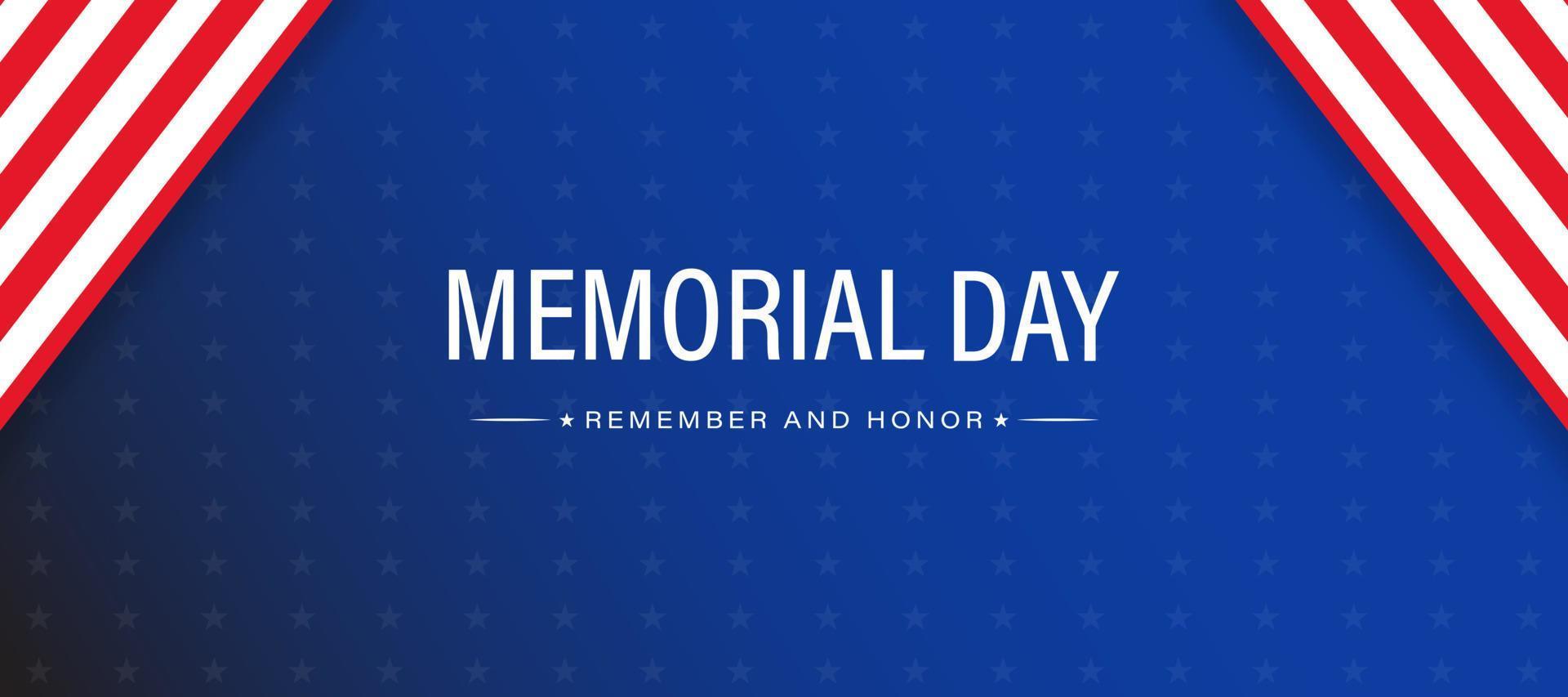 US Memorial Day vector illustration