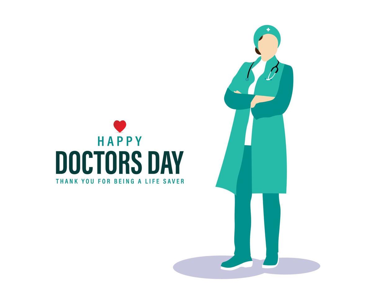 médico día vector ilustración