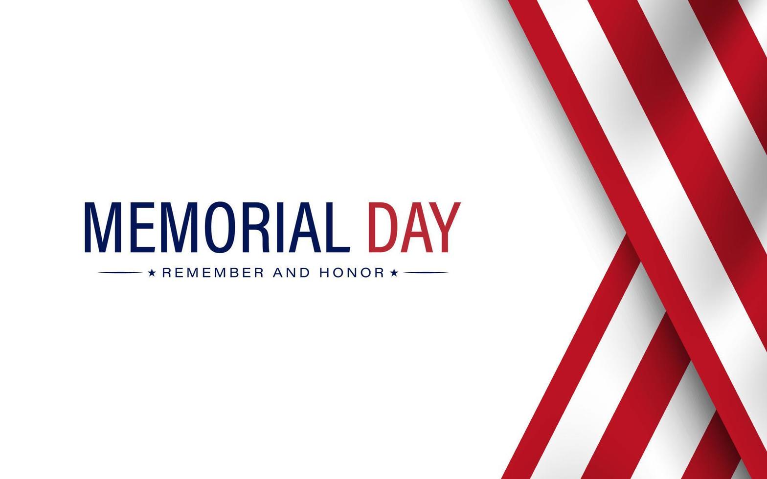 US Memorial Day vector illustration