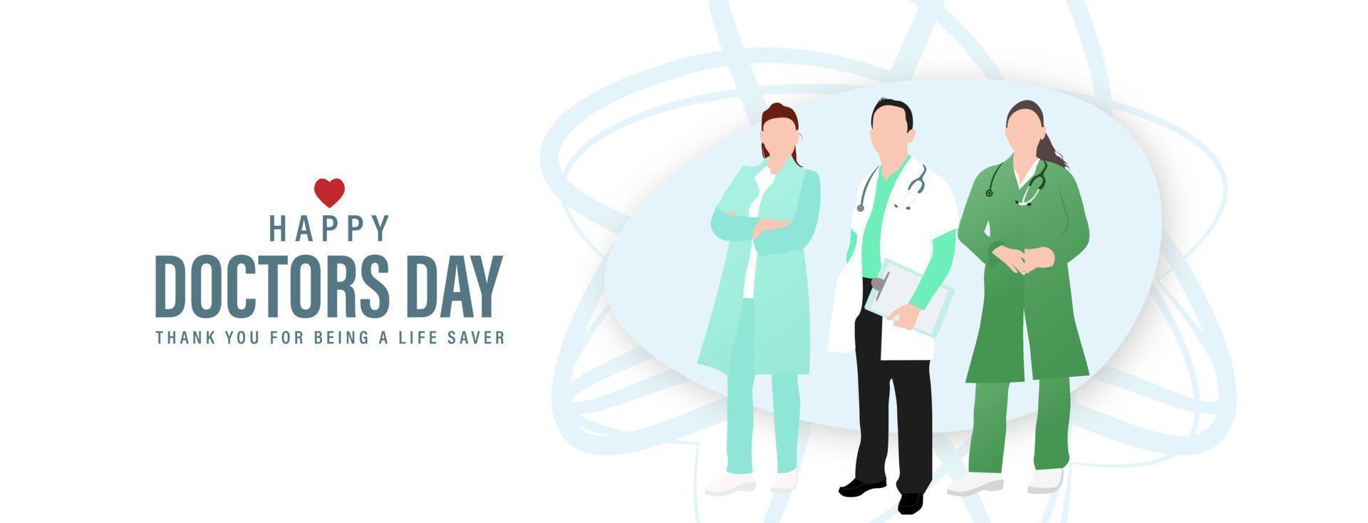 Doctor day vector illustration