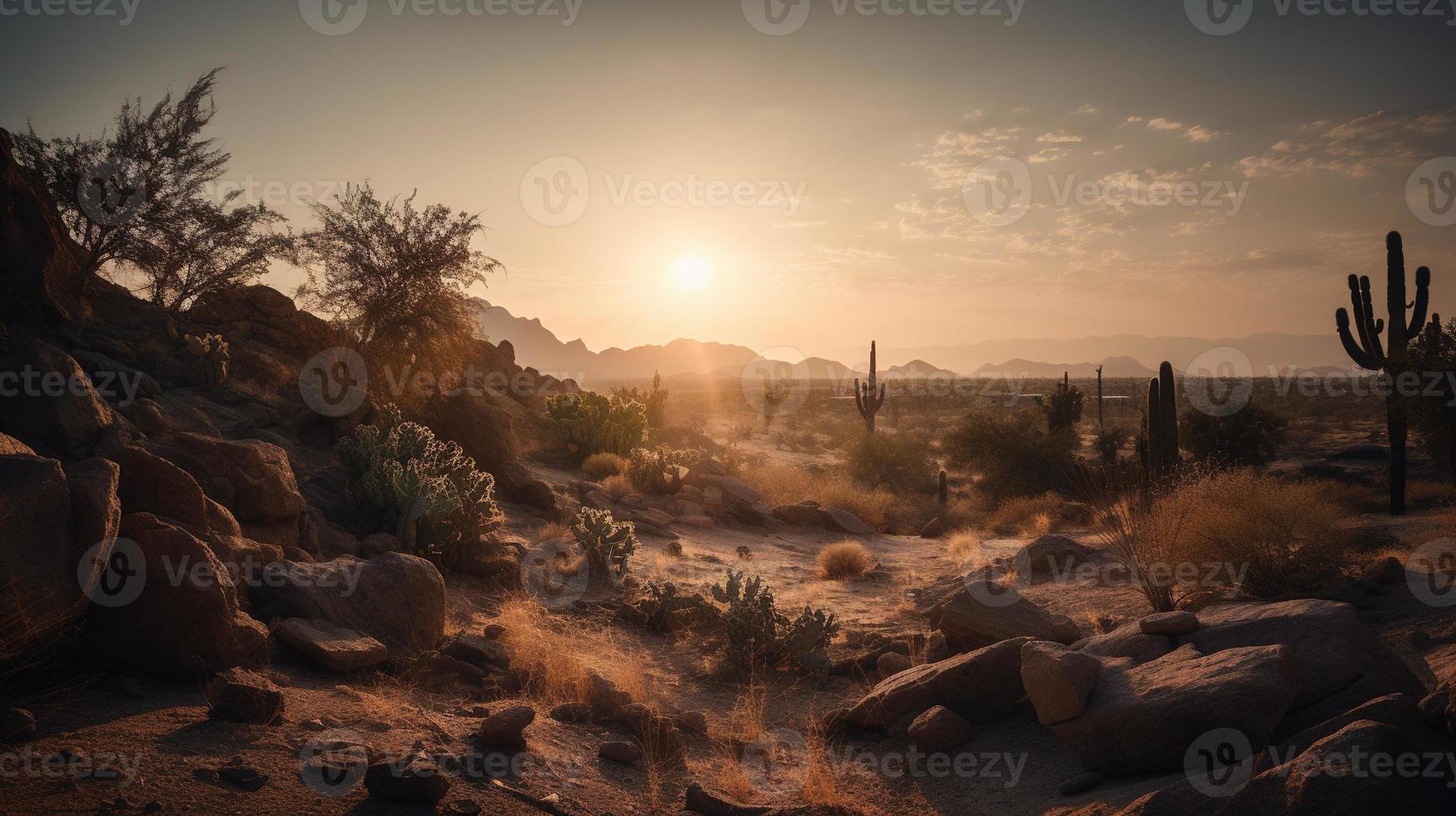 Sunset in Joshua Tree National Park, California, United States photo