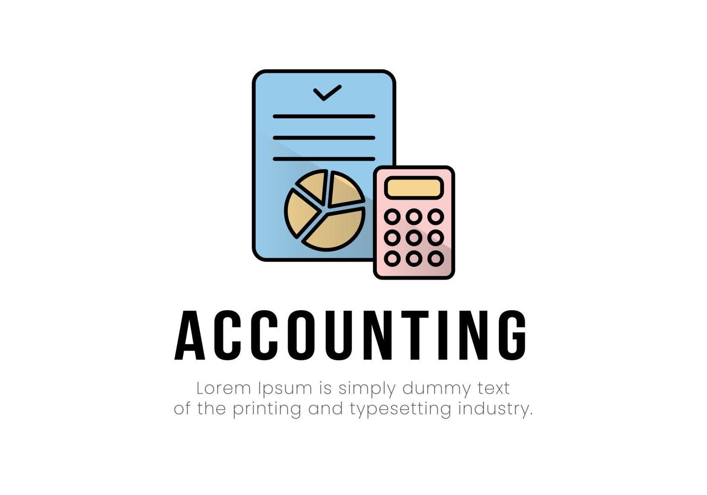 Finance illustration in color. vector