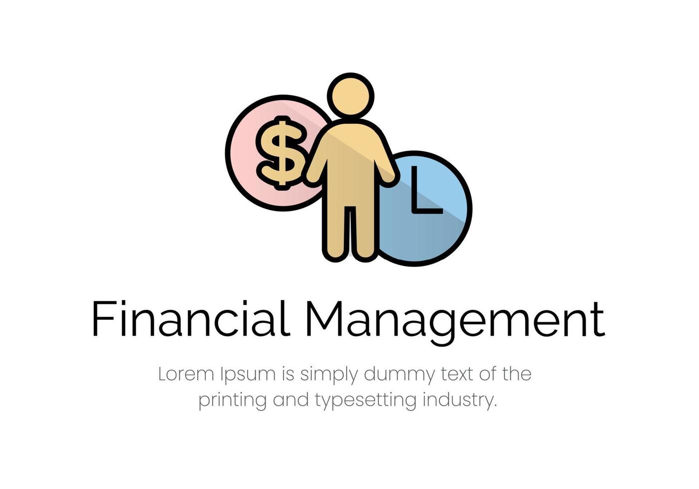 Finance illustration in color. vector