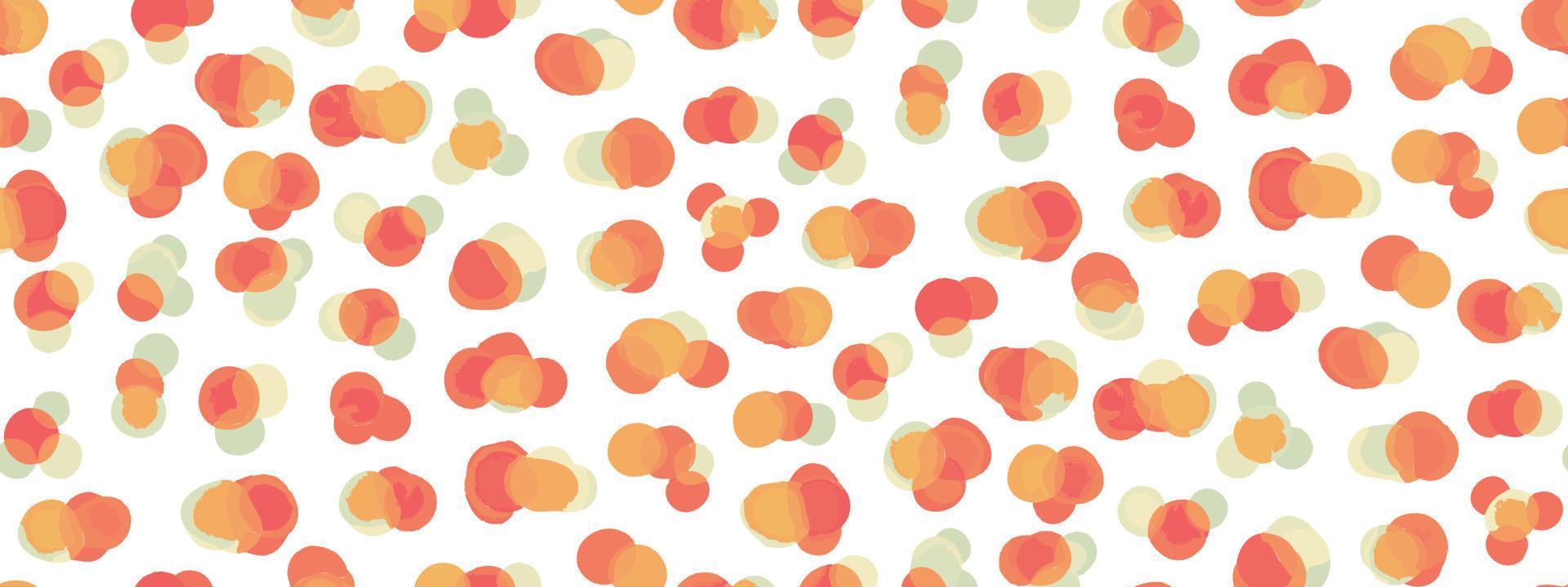 Polka dots Blue Red Soft Fun and playful design Vector Watercolor Rounds Pattern and Ink Doodle, set a Grunge Circles Background, Kids Geometric Spots and Pastel Seamless Watercolor Rounds Pattern