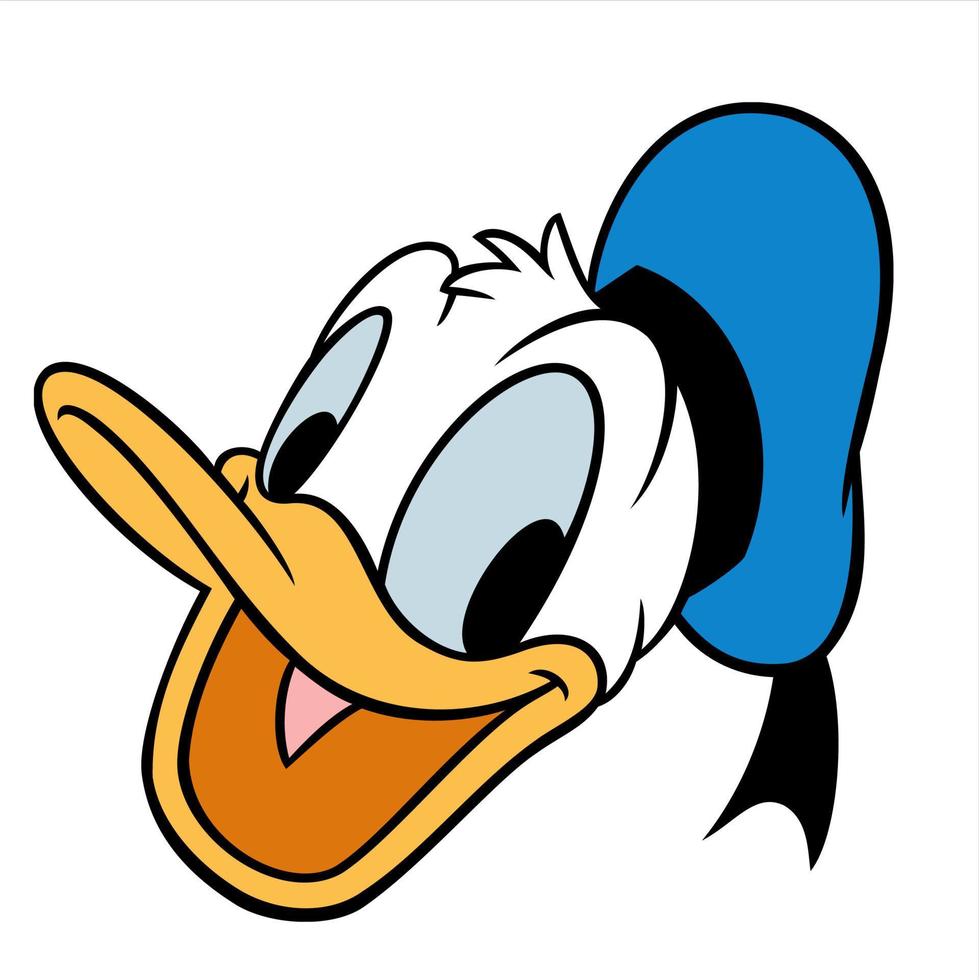 donald duck cartoon vector