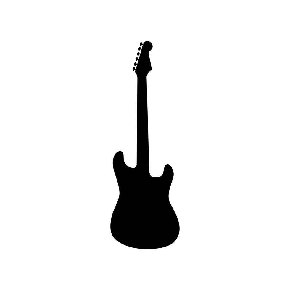 guitarra silueta vector