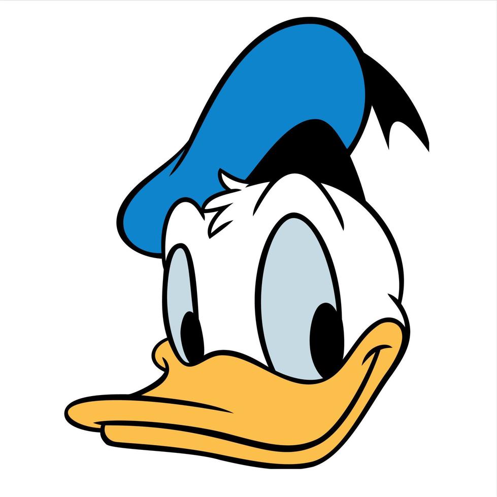 donald duck cartoon vector