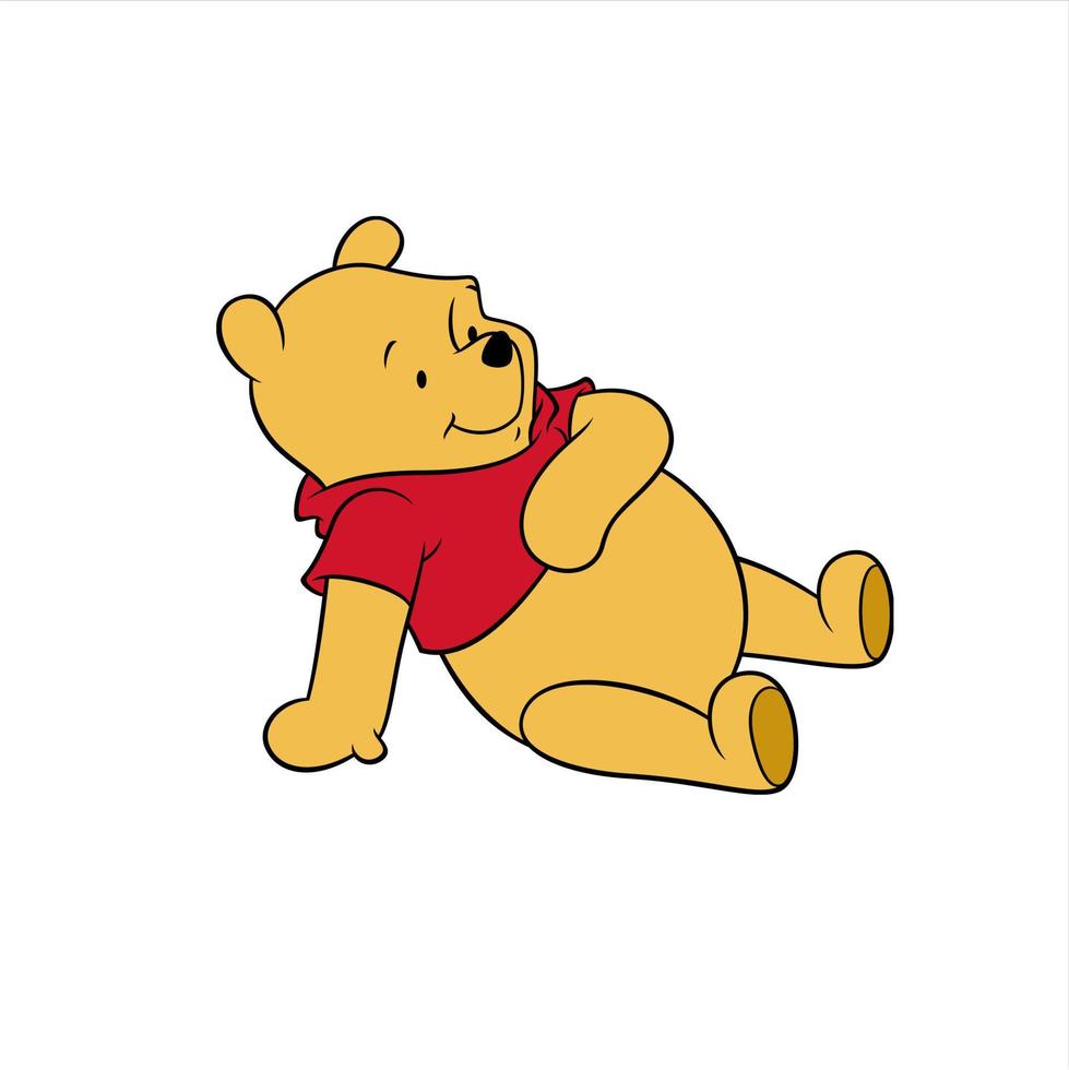 Winnie el pooh con amigos vector