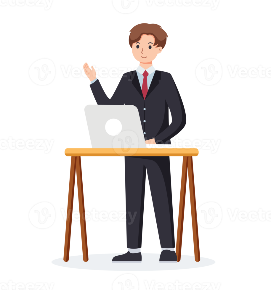 Work from home, coworking space illustration png