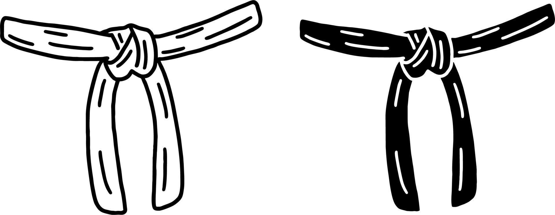 black belt logo vector karate taekwondo jiujitsu judo 22036480 Vector