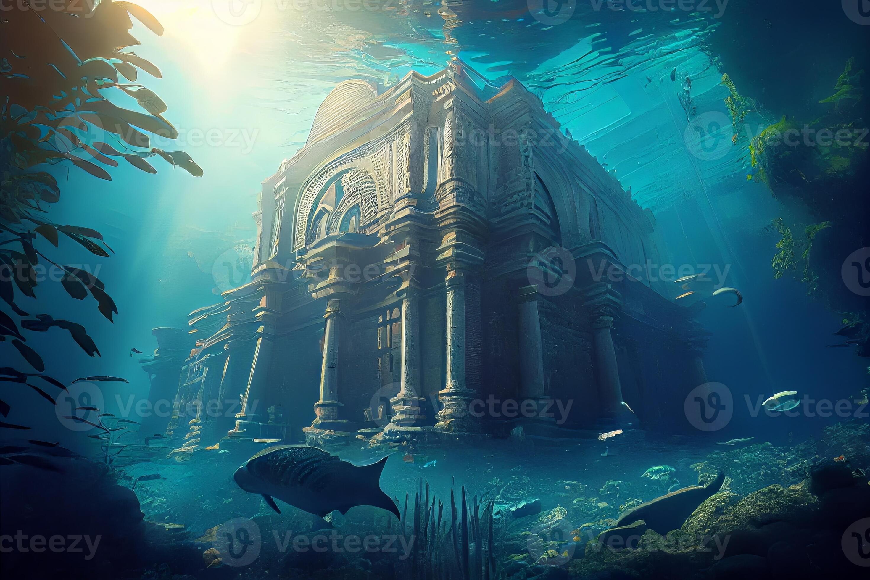 submarino Oceano mar imaginario fantasía mundo ai generado digital