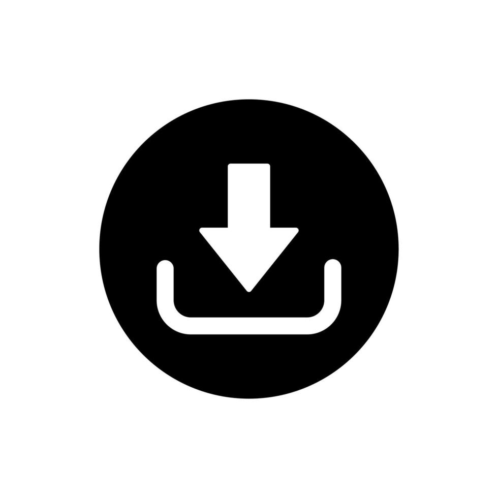 download button vector icon