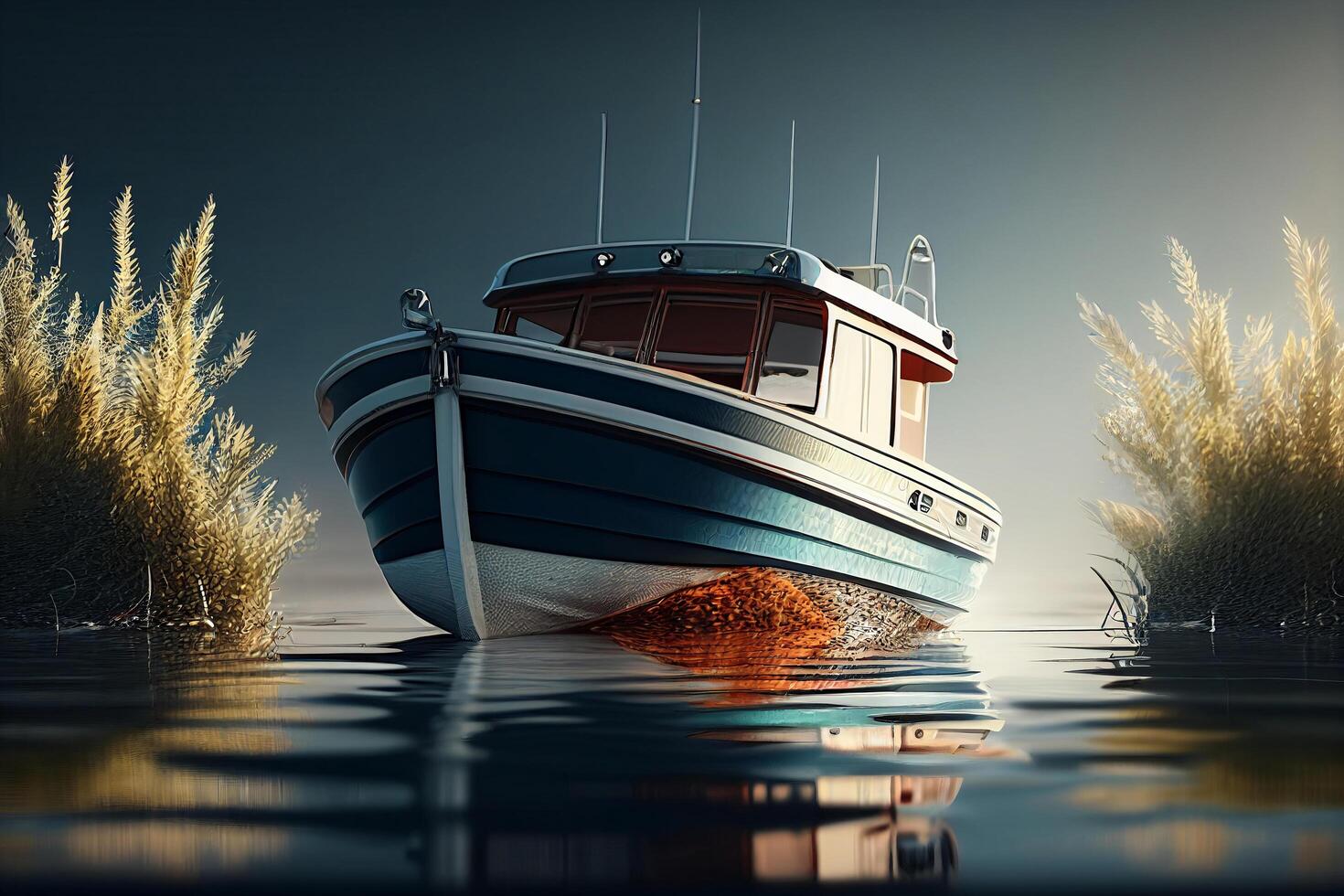 Beautiful boat aesthetic photo