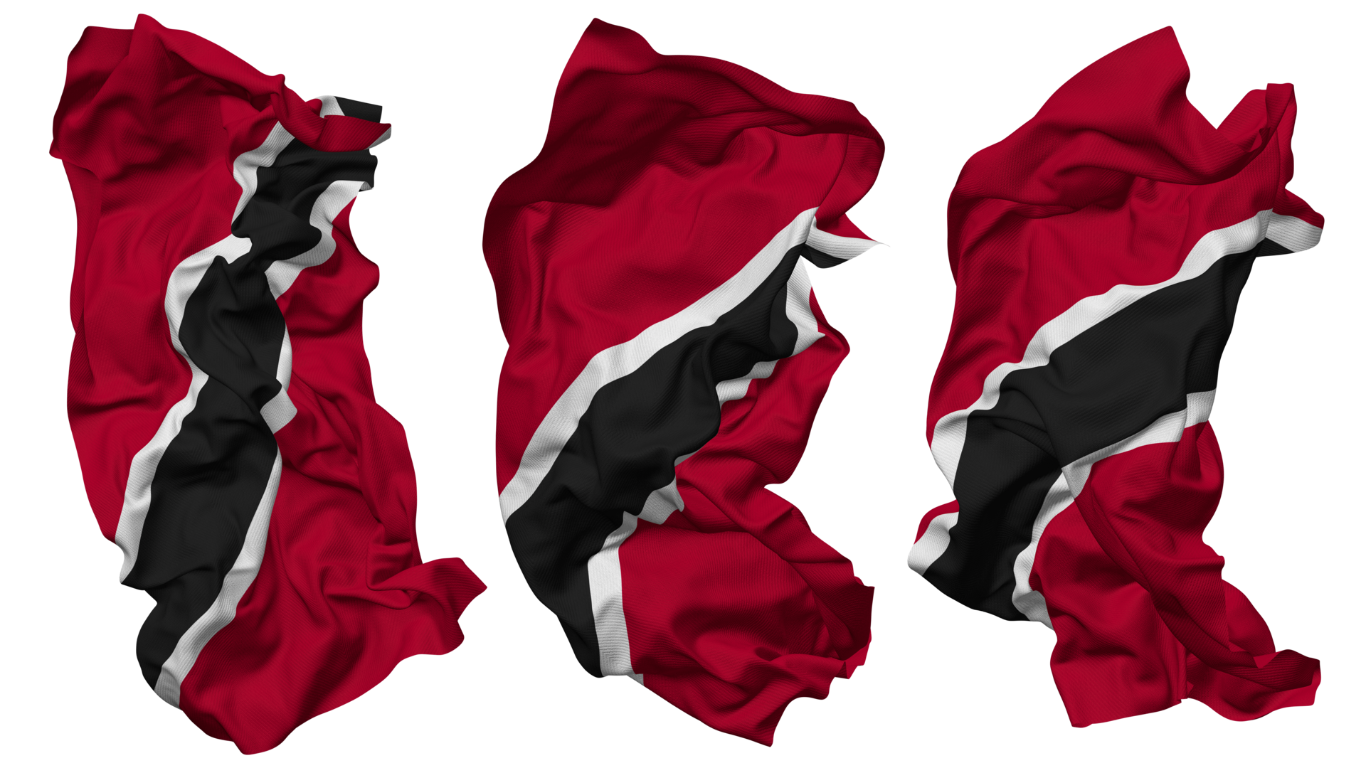 trinidad-and-tobago-flag-waves-isolated-in-different-styles-with-bump