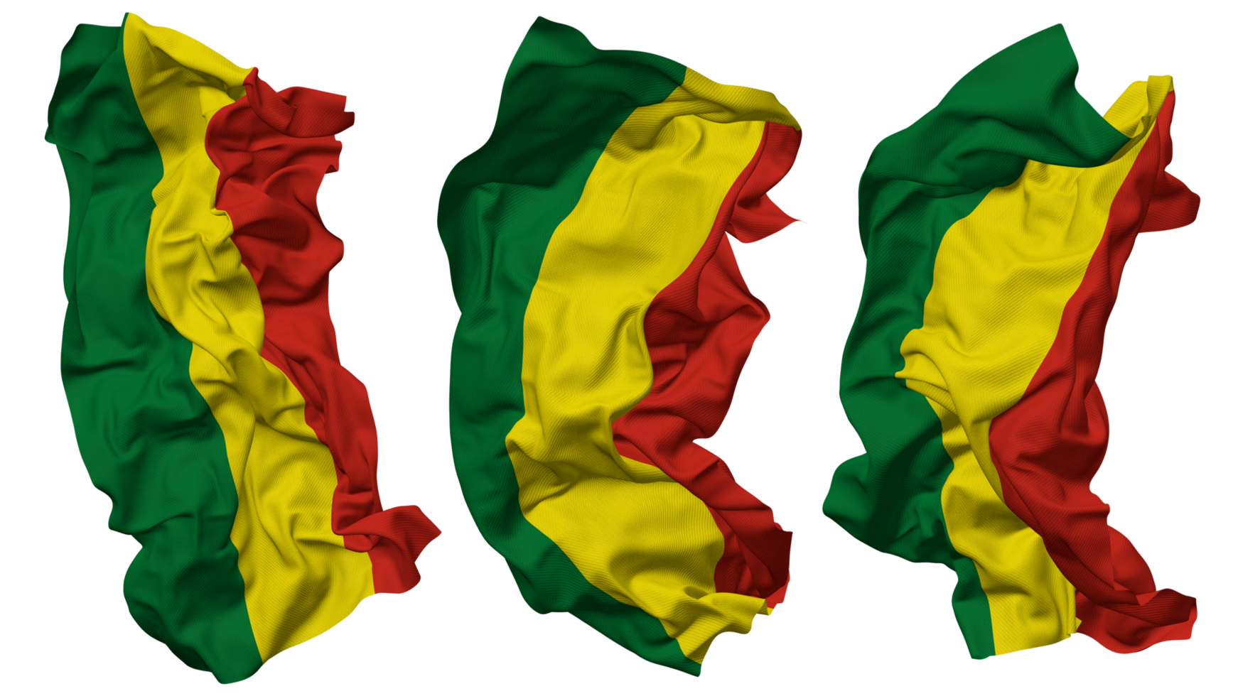 bolivia flagga vågor isolerat i annorlunda stilar med stöta textur, 3d tolkning png