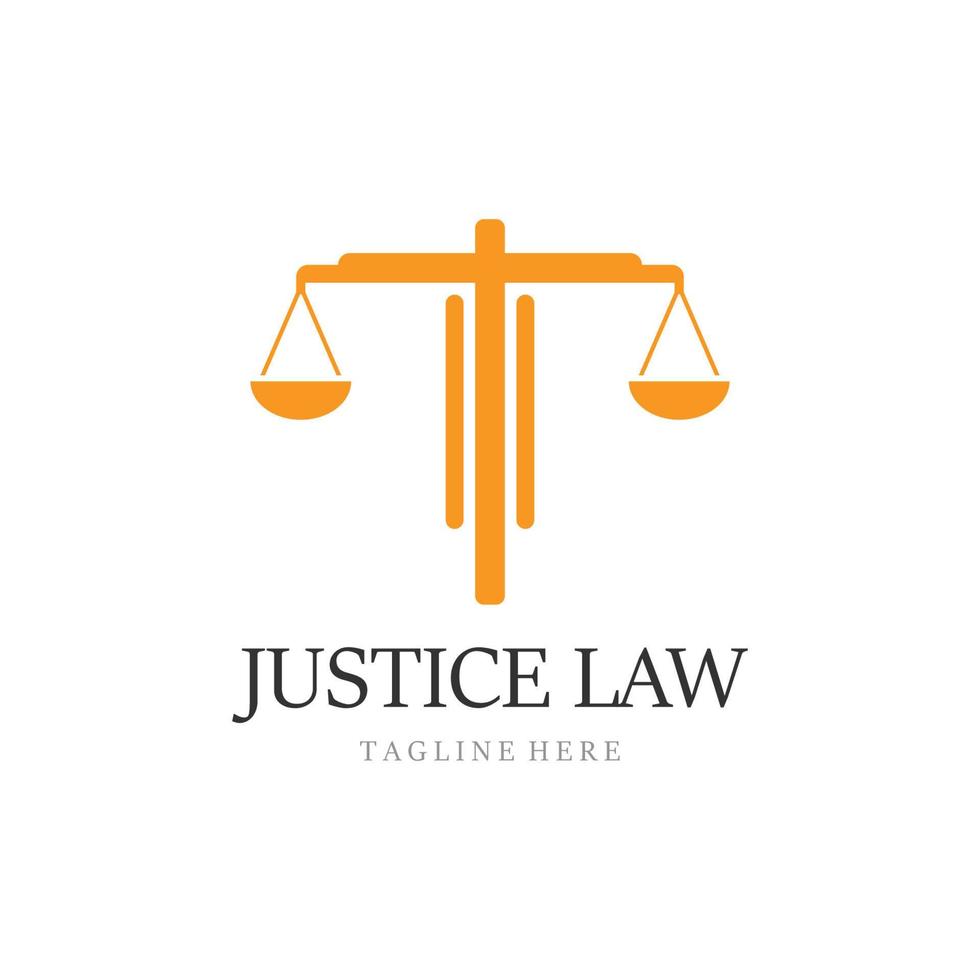 justice law Logo Template vector