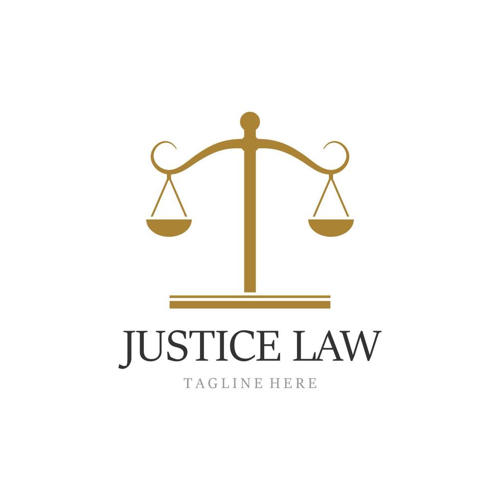 justice law Logo Template vector