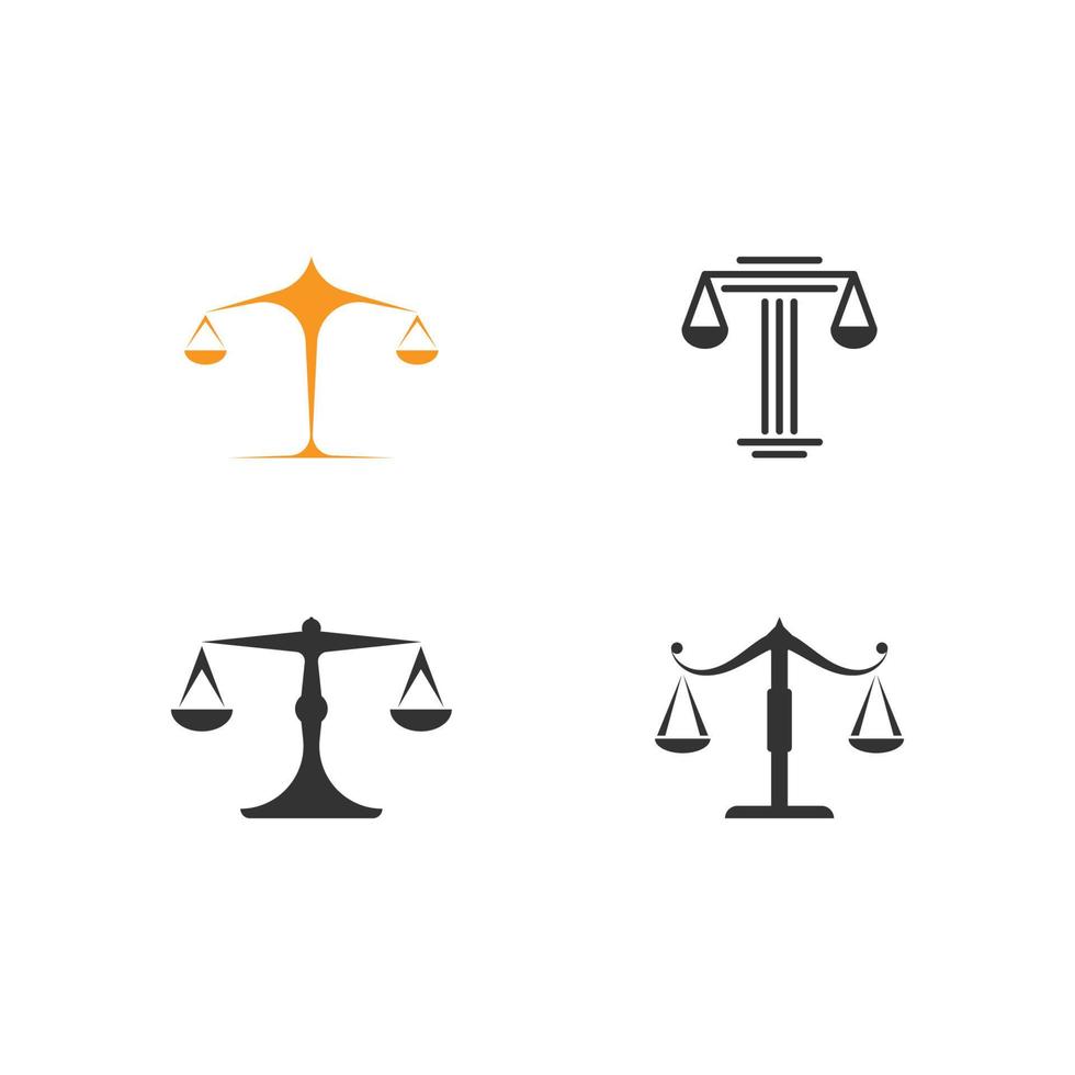 justice law Logo Template vector