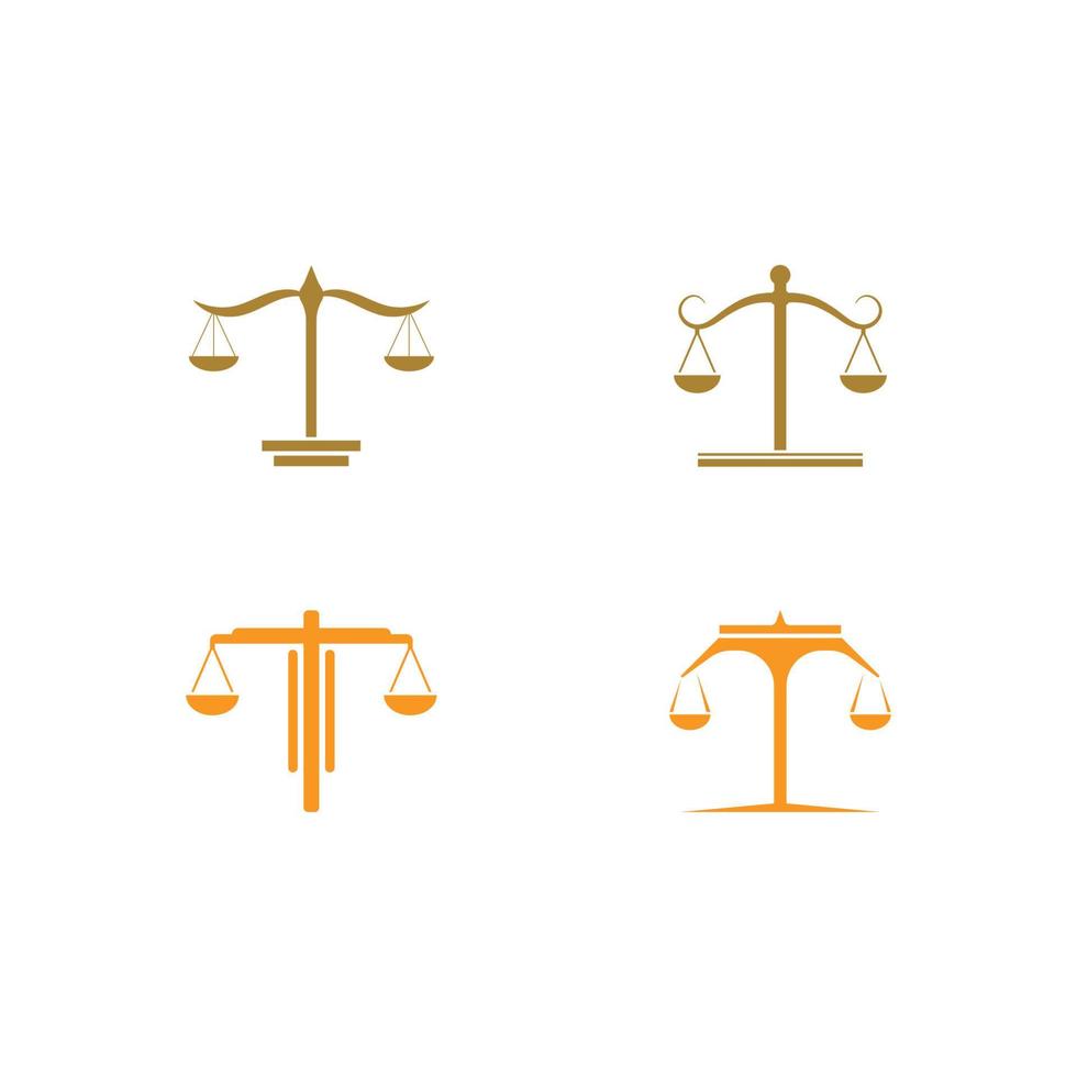justice law Logo Template vector