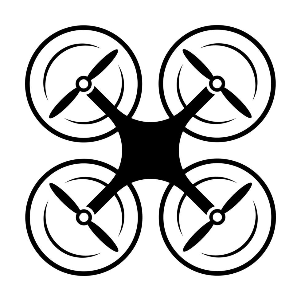 Drone quadcopter icon vector for graphic design, logo, website, social media, mobile app, UI illustration