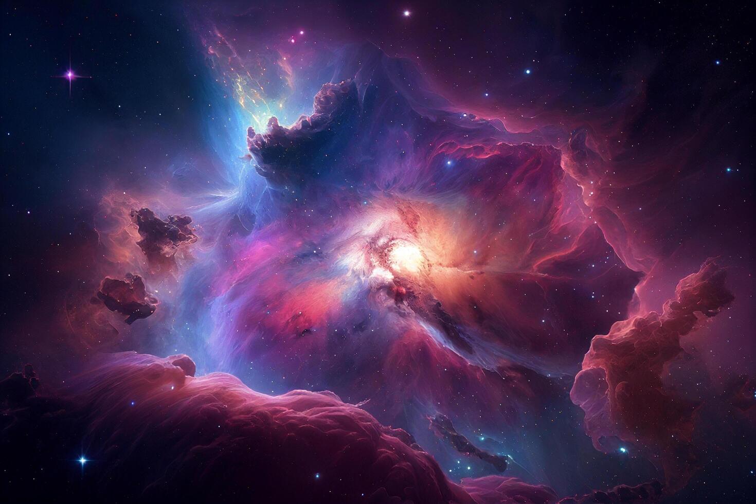 Space galaxy background photo