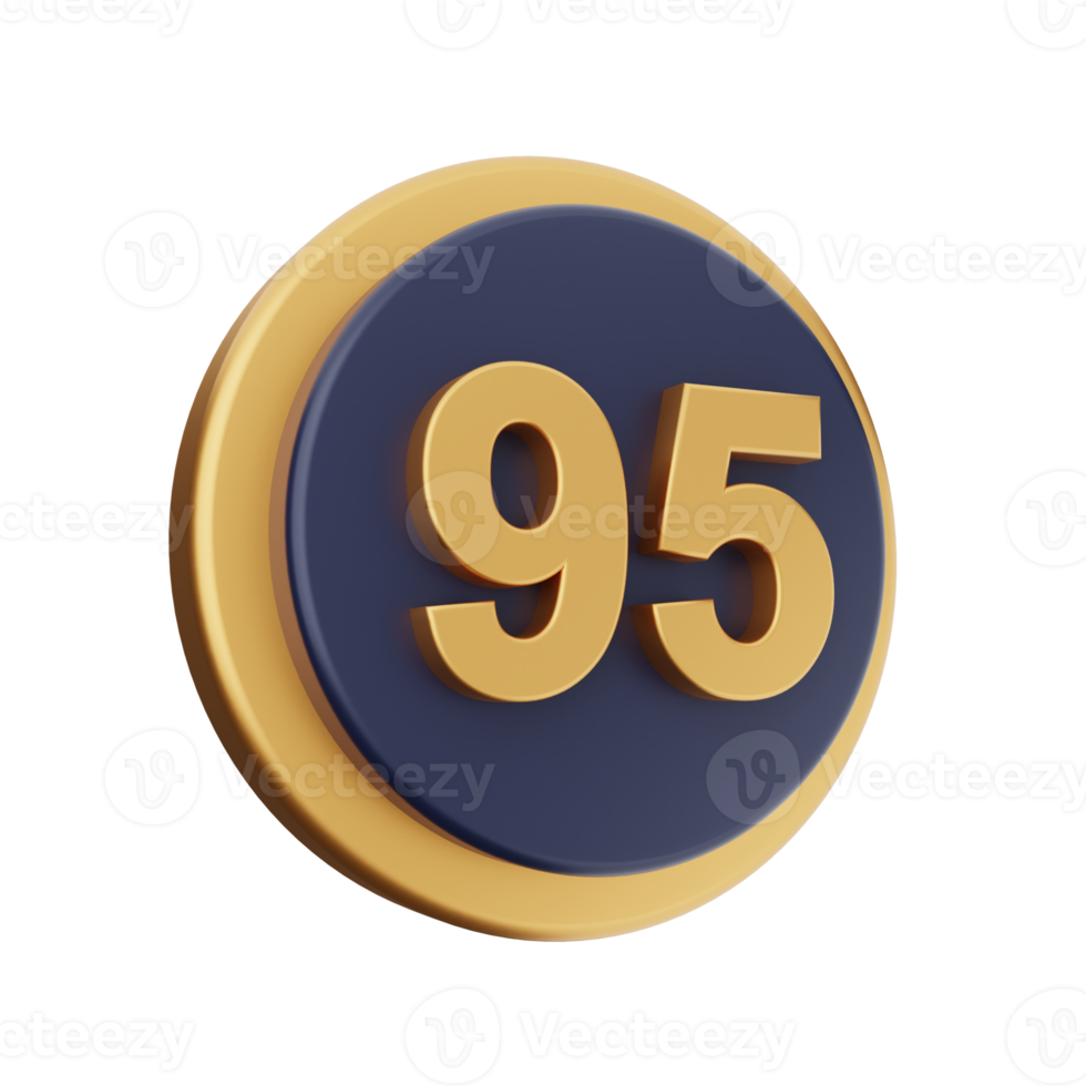 3d number icon illustration png