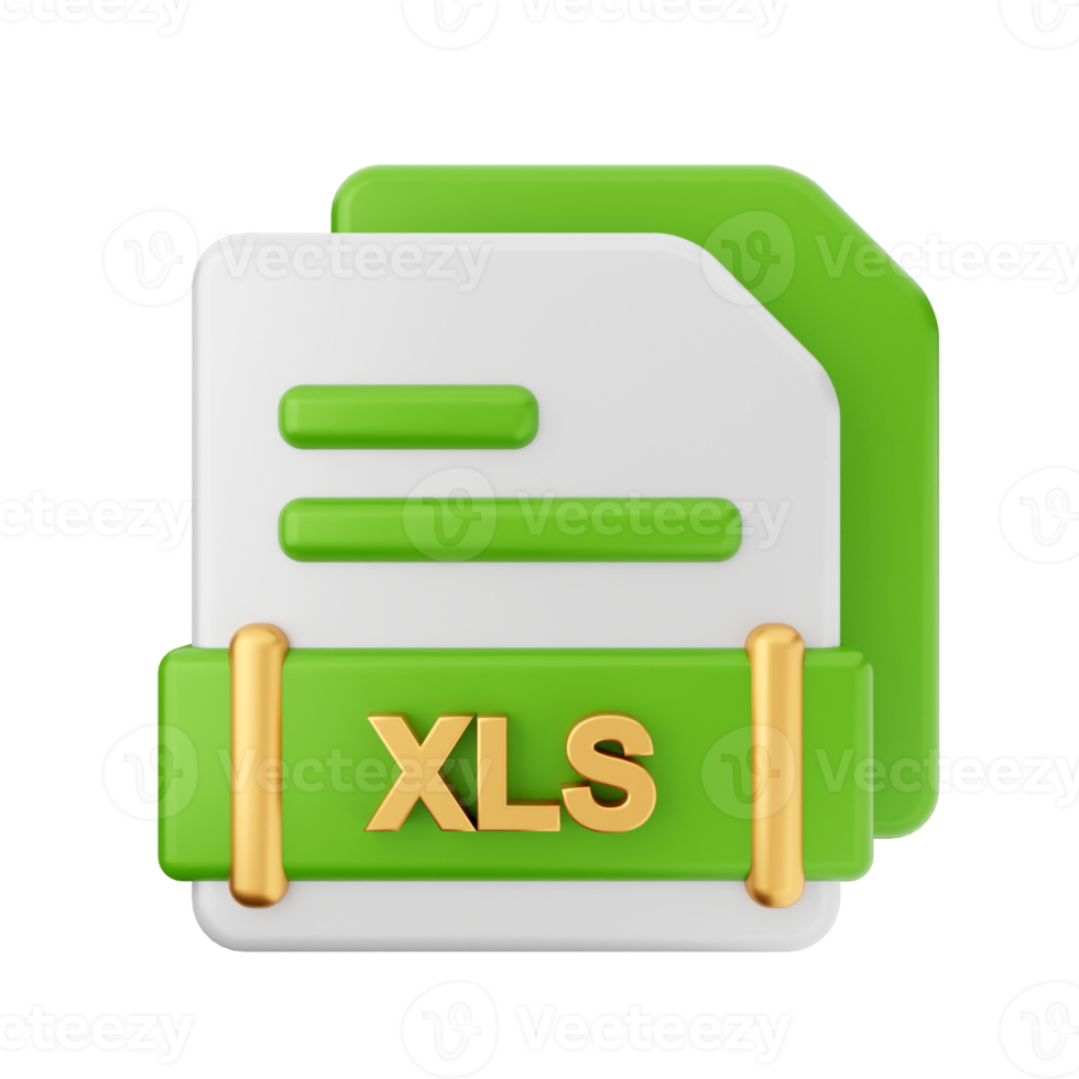 3d file XLS format icon png