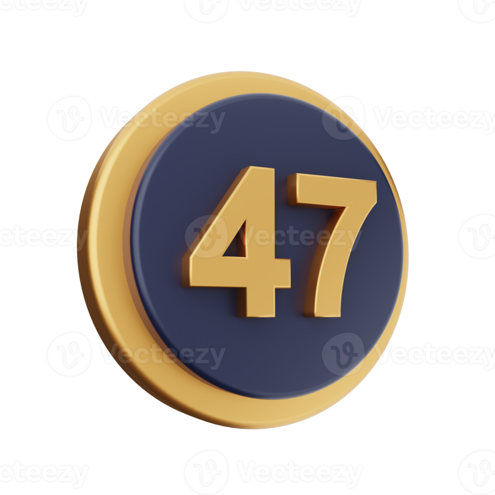 3d number icon illustration png