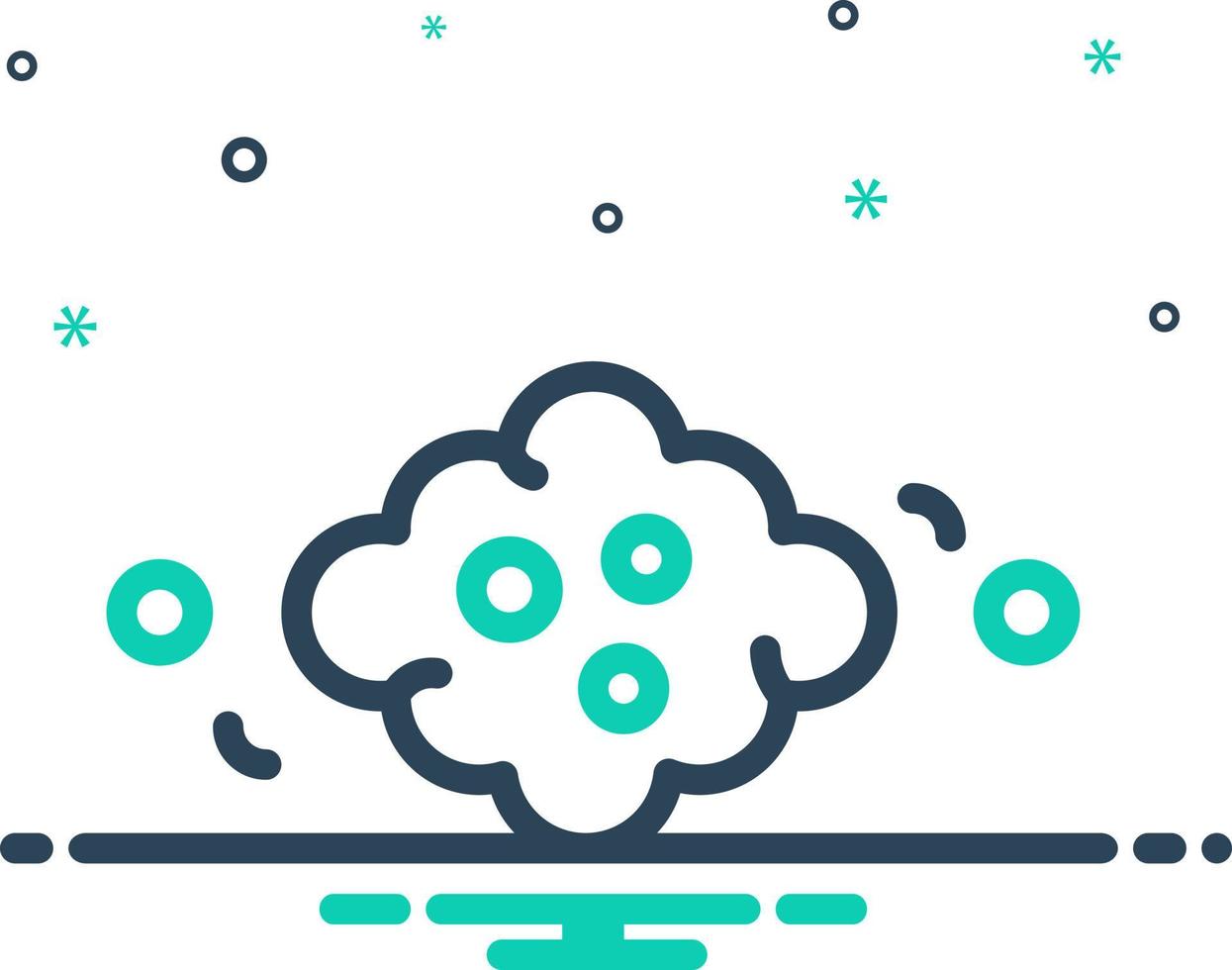 mix icon for dust vector