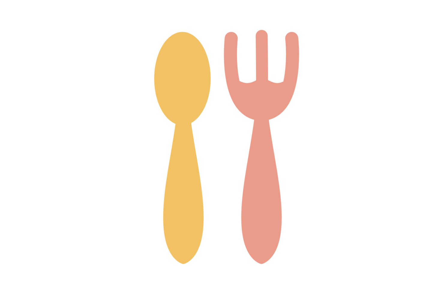 poon and fork cute png