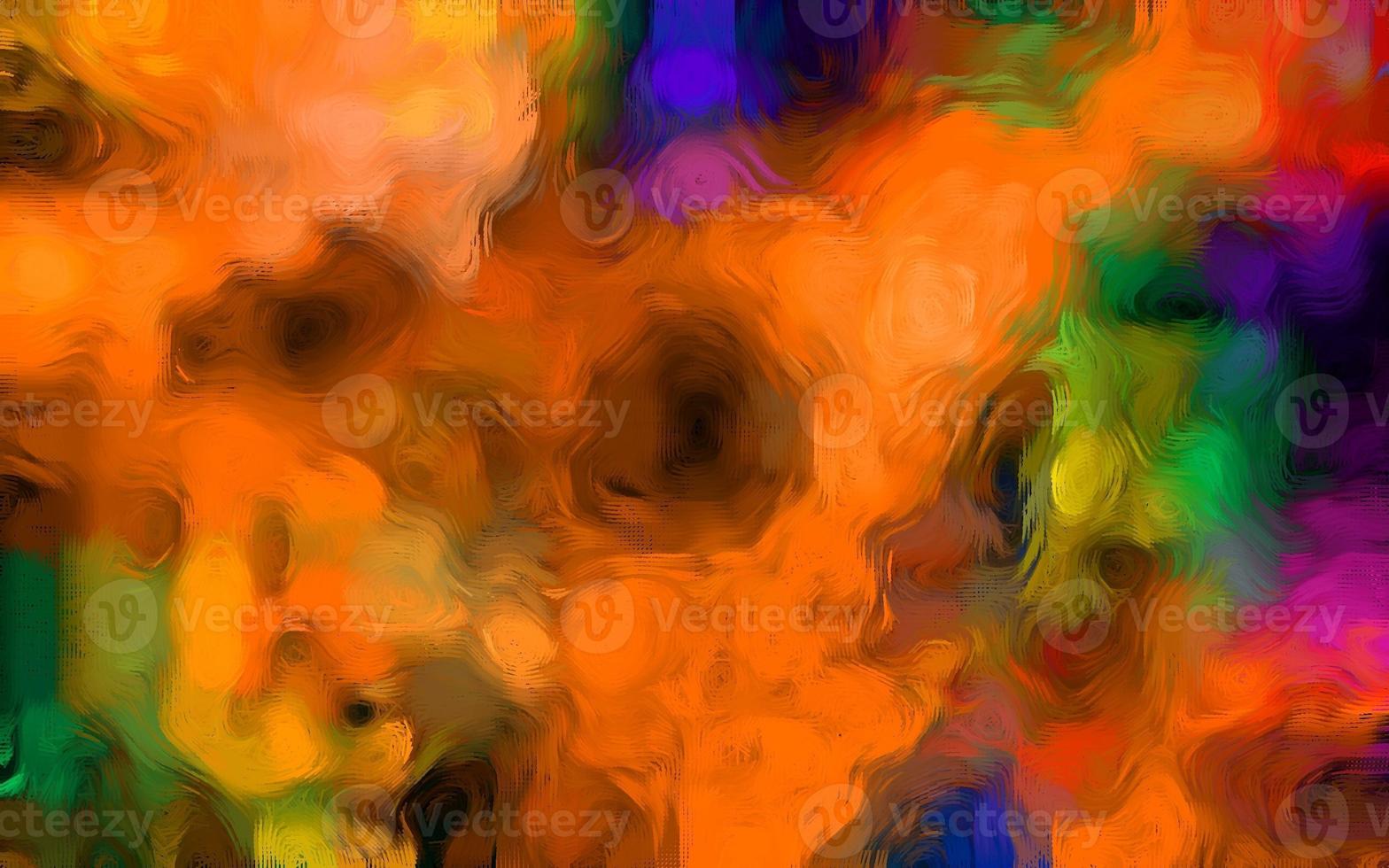 Colorful abstract watercolor background. Colorful abstract brushstrokes of paint. Colorful gradient brush art background. Digital art painting. Modern art. Contemporary art. photo