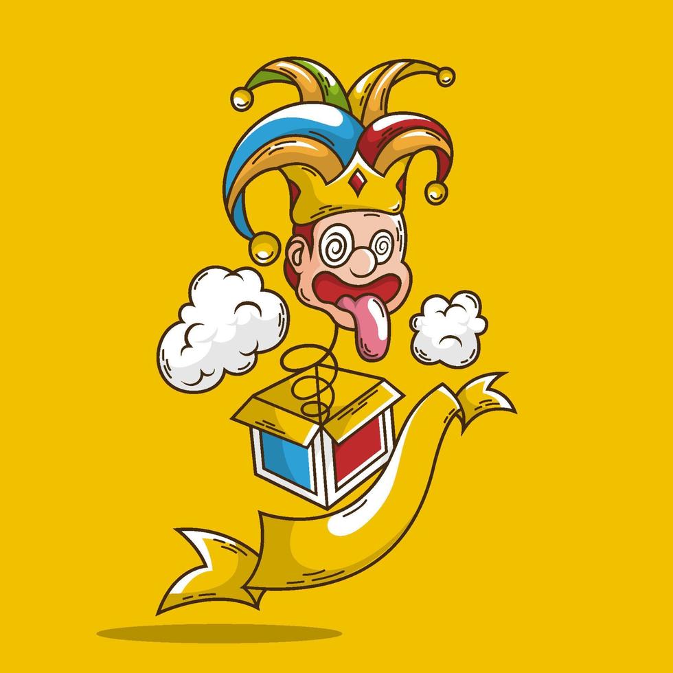 Hand Drawn April Fools' Day Illustration vector