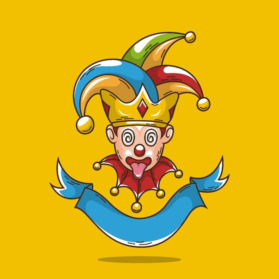 Hand Drawn April Fools' Day Illustration vector