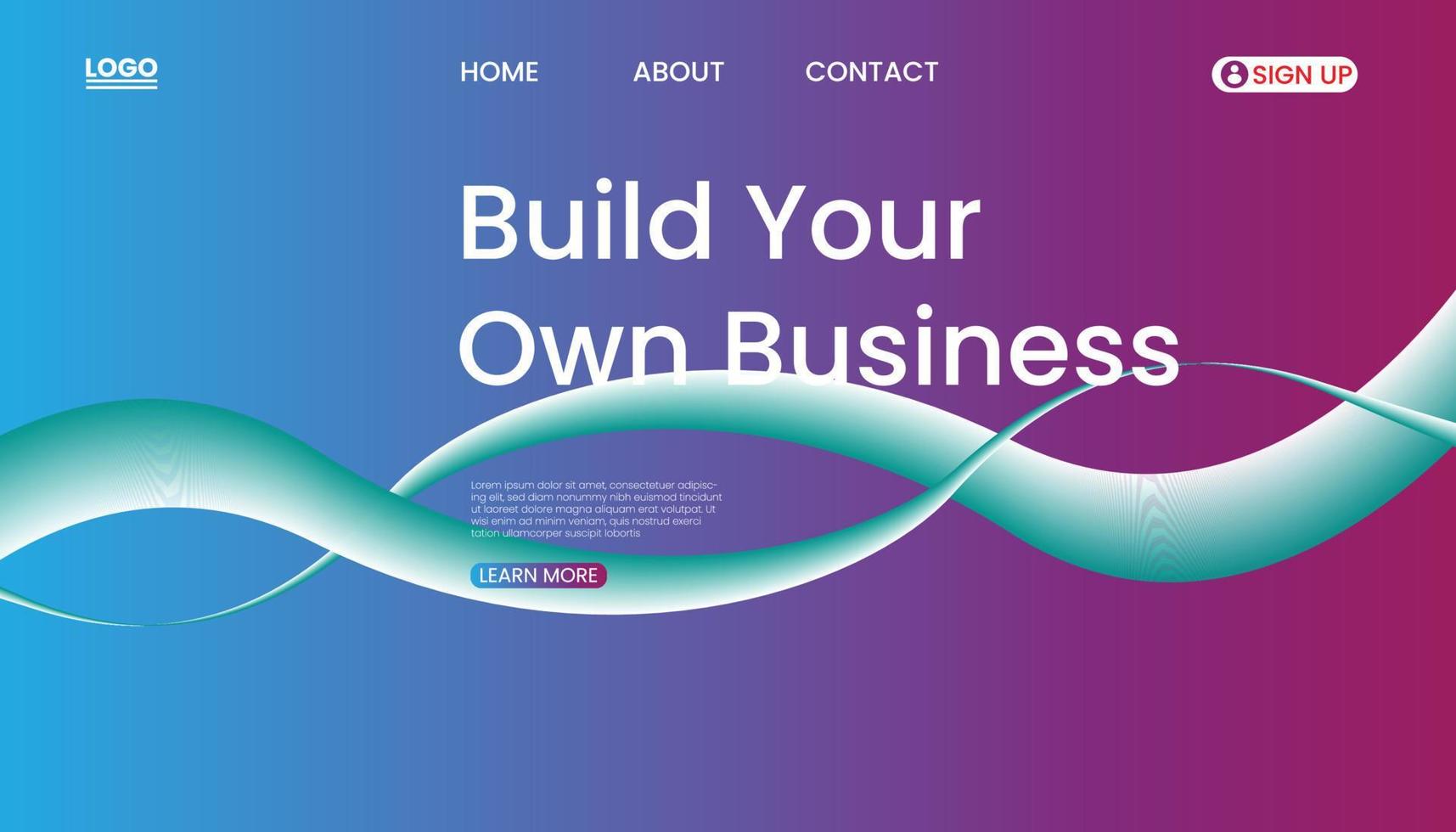 Build your own business vector