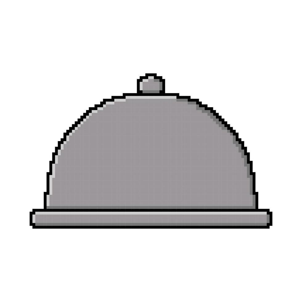 Pixel art tray vector design