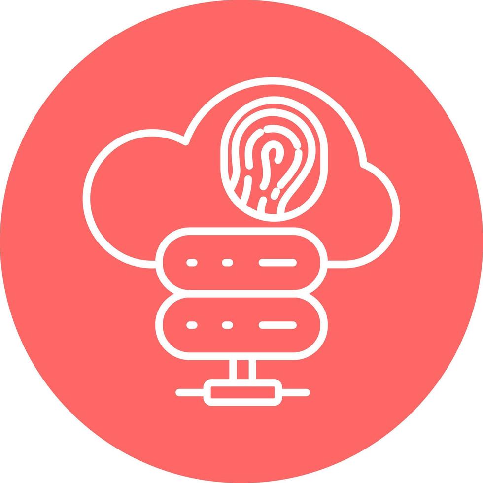 Biometric Cloud Storage Icon Style 22039182 Vector Art at Vecteezy