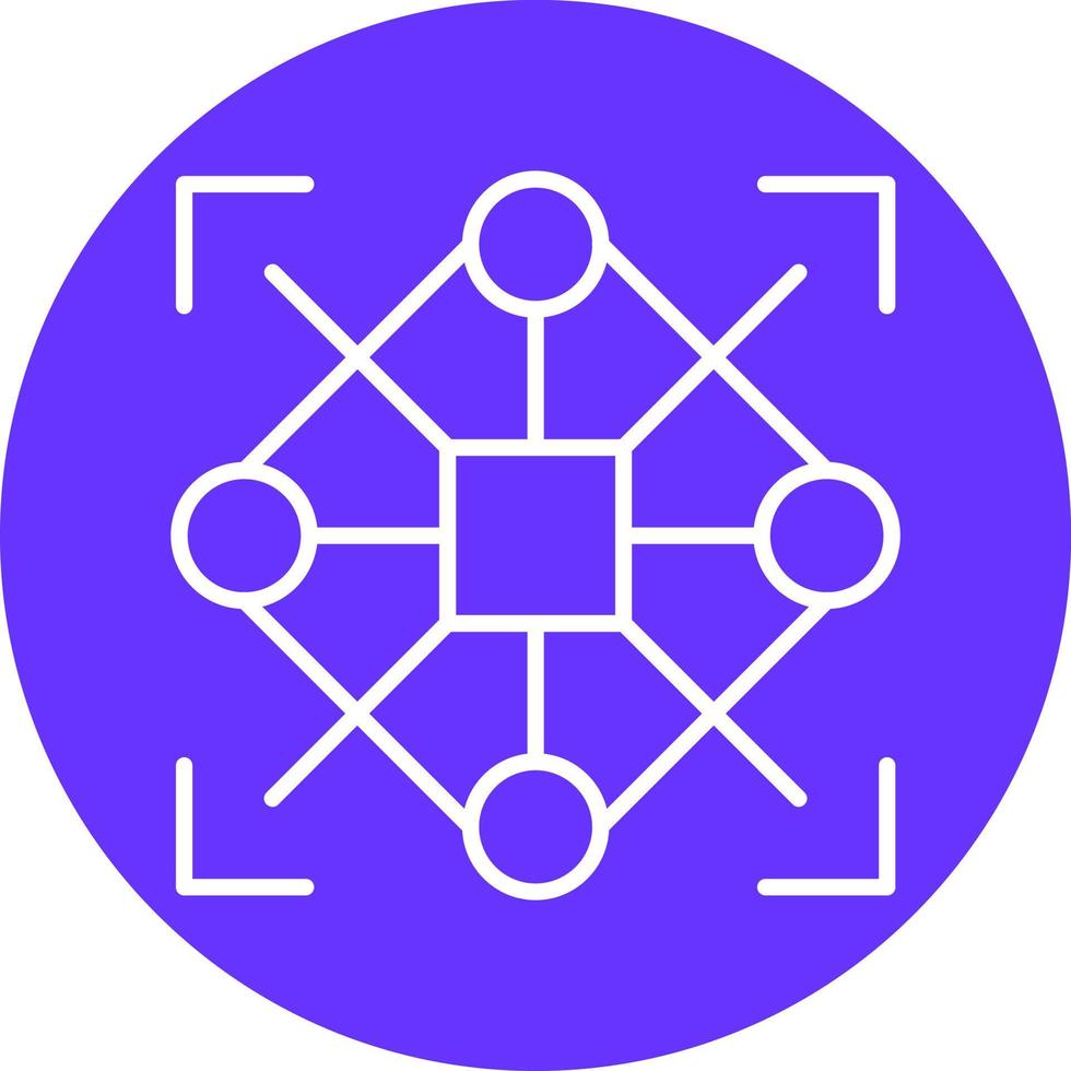 Pattern Recognition Icon Style vector