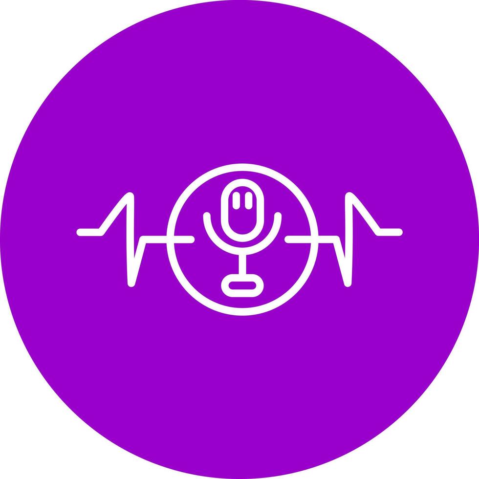 Voice Recognition Icon Style vector
