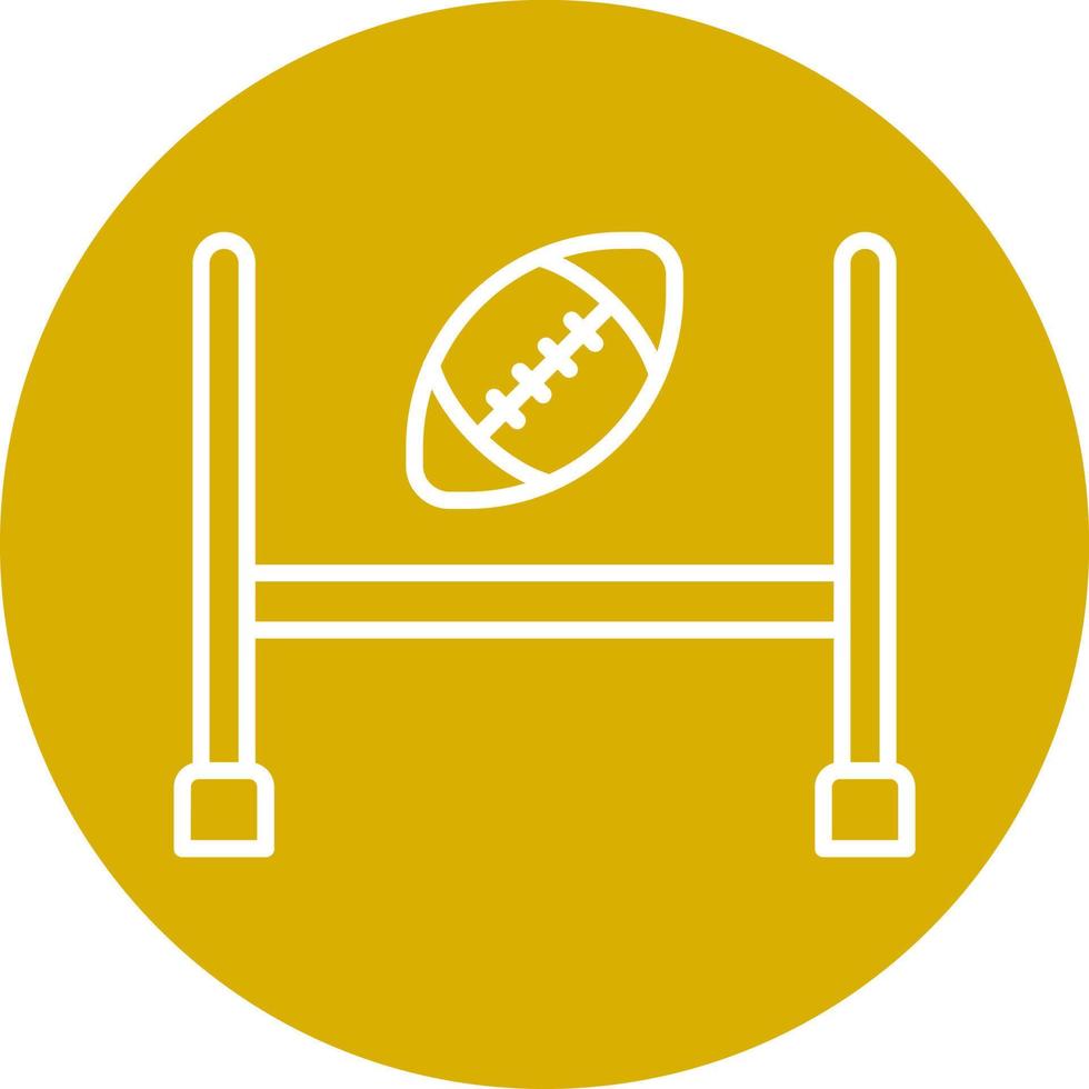 Rugby Goal Icon Style vector