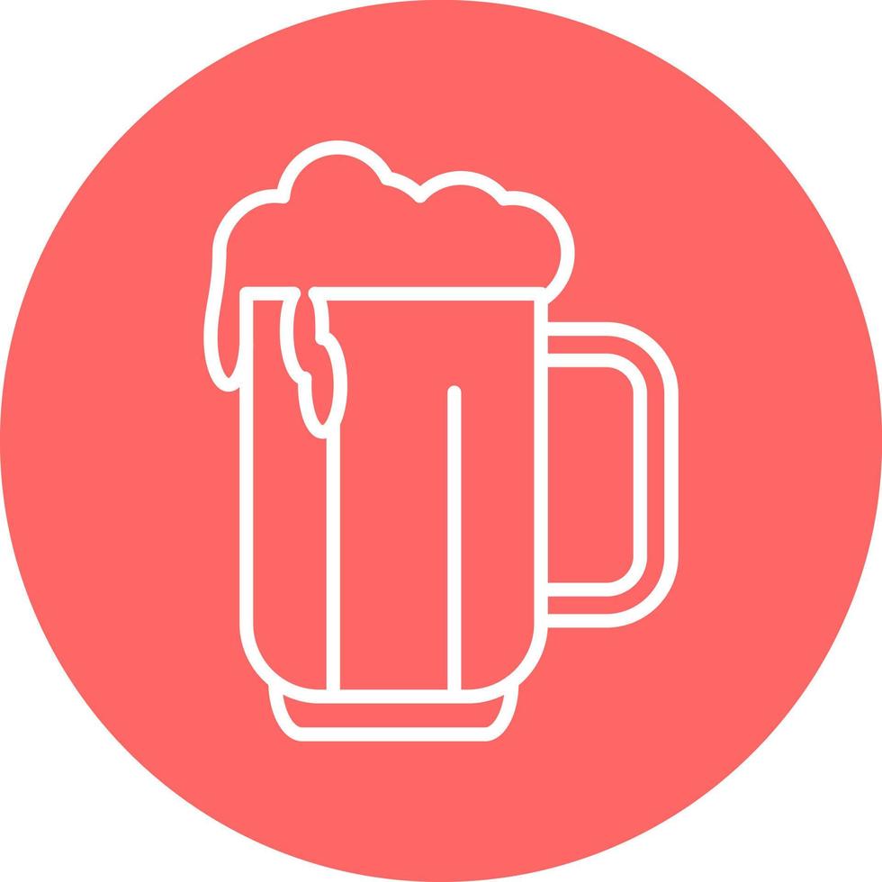 cerveza jarra icono estilo vector