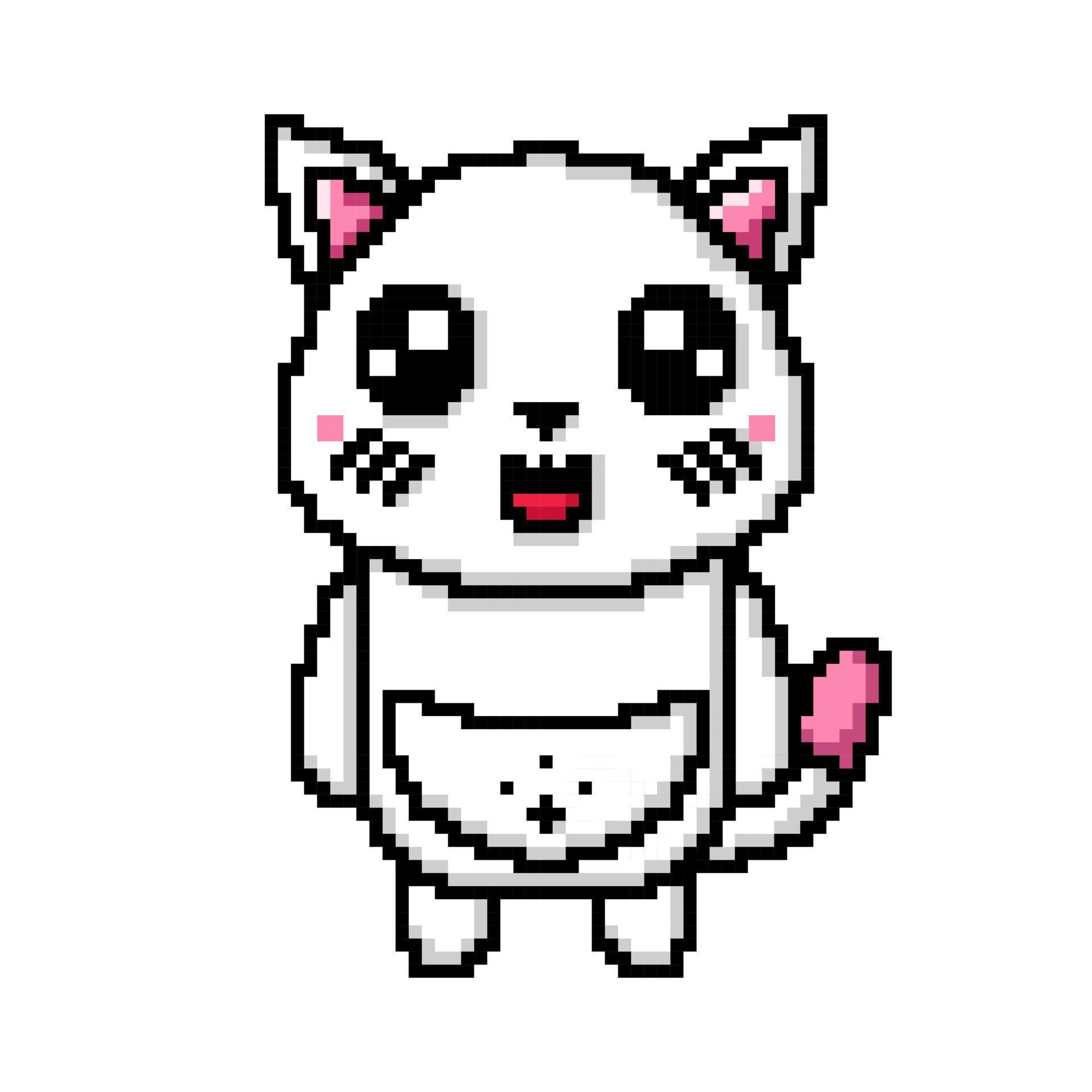 Pixel art cute cat illustration design mascot kawaii 22039314 Vector ...