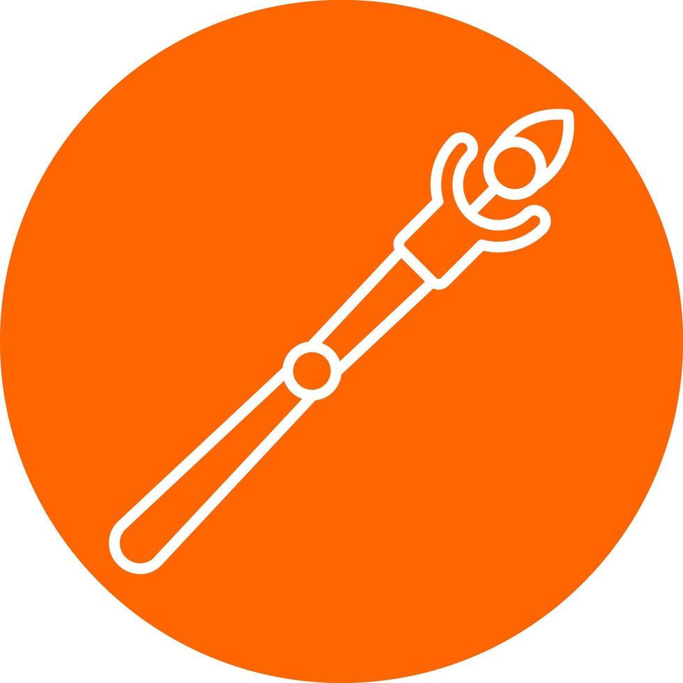 Mage Staff Icon Style vector