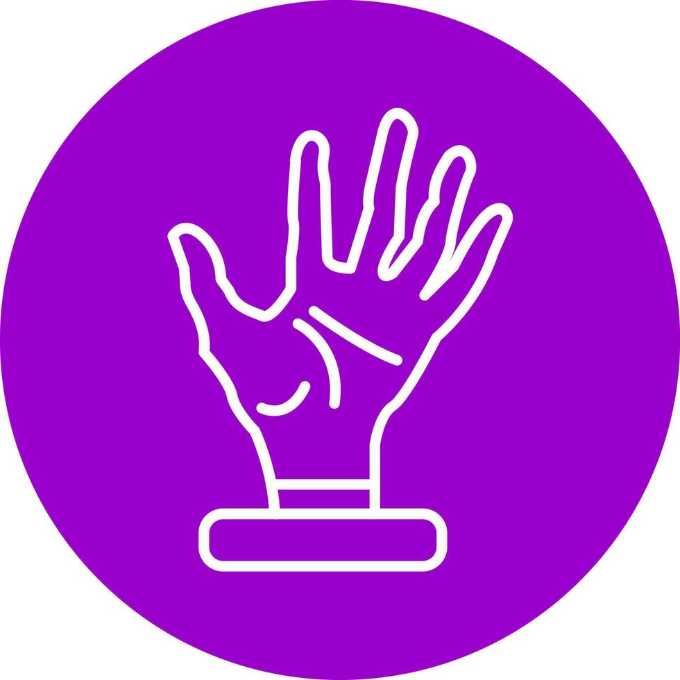 Scary Hand Icon Style vector