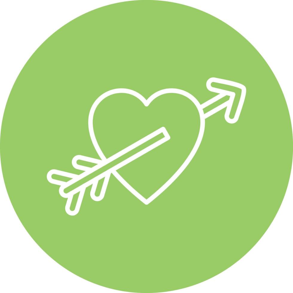 Heart Arrow Icon Style vector