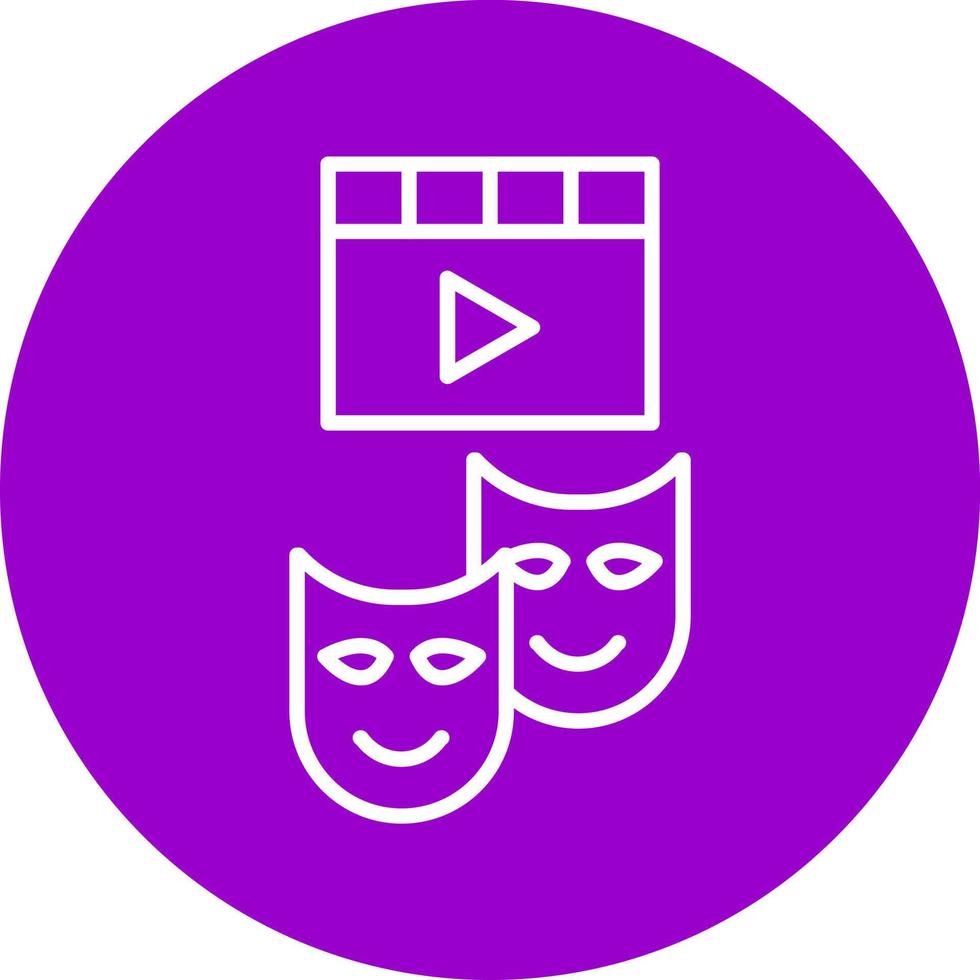 Acting Icon Style vector